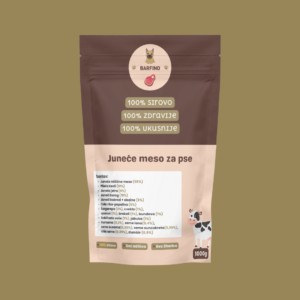 Juneće meso za pse, slika pakovanja